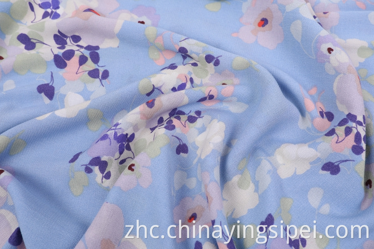 染色的可丽饼织物 Dyed Printing Crepe Fabric